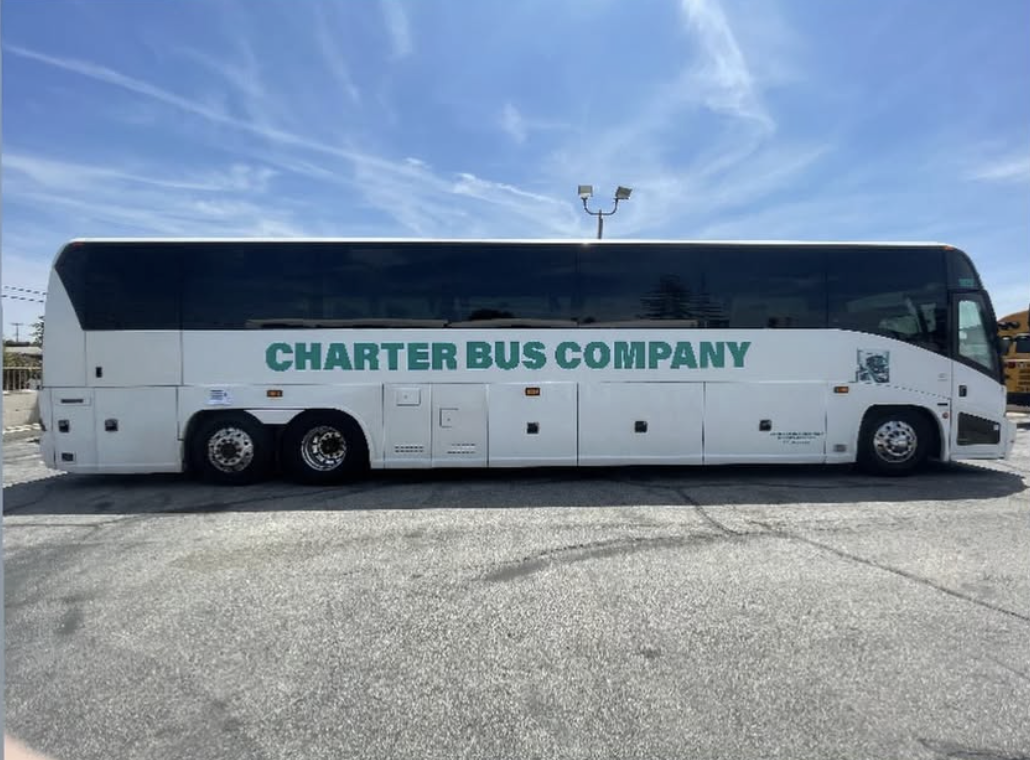 Charter Bus Company motorcoach side profile
